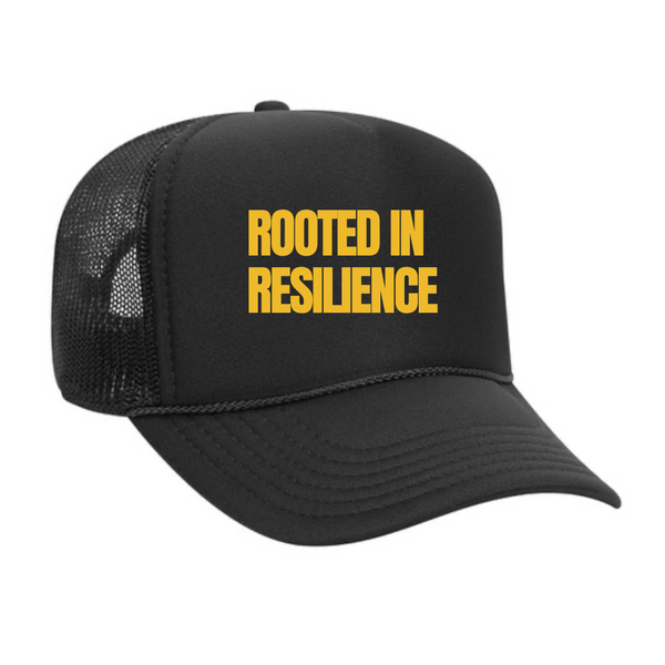 Rooted in Resilience Trucker Hat - Black