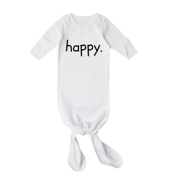 'Happy' Knotted Gown